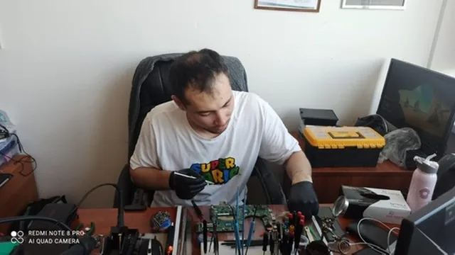Ремонт платы на рабочем столе